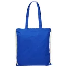Saculet cu snur si manere lungi, Everestus, 20IAN162, Bumbac, Albastru