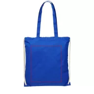   Saculet cu snur si manere lungi, Everestus, 20IAN162, Bumbac, Albastru