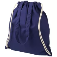   Saculet cu snur si manere lungi, Everestus, 20IAN160, Bumbac, Albastru