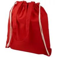   Saculet cu snur si manere lungi, Everestus, 20IAN161, Bumbac, Rosu