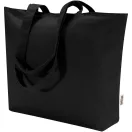 Sacosa de cumparaturi, Everestus, 2610E19011, 47x30.5x11 cm, Bumbac, Negru