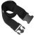 Saul suitcase strap, PP strap with PP buckle, solid black