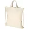 Saculet cu snur, 42x38 cm, Everestus, 20FEB0898, Bumbac reciclat, Natur