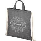 Saculet tip rucsac, 21MAR1508, 38x42 cm, Everestus, Bumbac, Negru