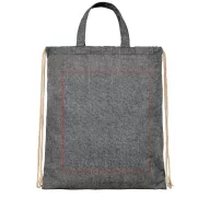   Saculet tip rucsac, 21MAR1508, 38x42 cm, Everestus, Bumbac, Negru