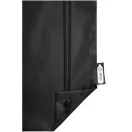 Oriole RPET drawstring backpack, 190T Recycled PET Plastic,  solid black