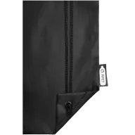   Oriole RPET drawstring backpack, 190T Recycled PET Plastic,  solid black