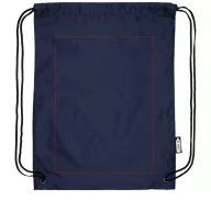   Oriole RPET drawstring backpack, 190T Recycled PET Plastic, Navy