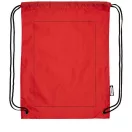 Oriole RPET drawstring backpack, 190T Recycled PET Plastic, Red