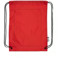   Oriole RPET drawstring backpack, 190T Recycled PET Plastic, Red