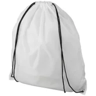   Oriole RPET drawstring backpack, 190T Recycled PET Plastic, White
