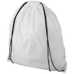   Oriole RPET drawstring backpack, 190T Recycled PET Plastic, White