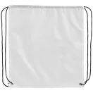 Oriole RPET drawstring backpack, 190T Recycled PET Plastic, White