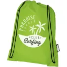 Saculet cu snur, Everestus, 2601E13128, 33x44 cm, Poliester, Verde lime