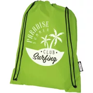   Saculet cu snur, Everestus, 2601E13128, 33x44 cm, Poliester, Verde lime