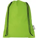 Saculet cu snur, Everestus, 2601E13128, 33x44 cm, Poliester, Verde lime