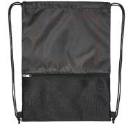   Saculet tip rucsac, 21MAR1494, 33x44 cm, Everestus, Poliester, Negru