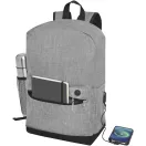 Rucsac business pentru laptop, 21MAR1031, 33x44x14 cm, 15.6 inch, Everestus, Poliester, Gri