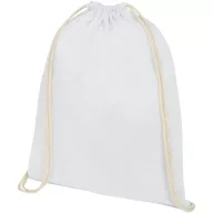   Saculet tip rucsac, 21MAR1469, 33x44 cm, Everestus, Bumbac, Alb