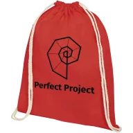   Saculet tip rucsac, 21MAR1471, 33x44 cm, Everestus, Bumbac, Rosu
