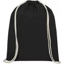 Saculet cu snur, Everestus, 21OCT0264, 33 x 44 cm, Bumbac, Negru