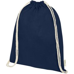   Saculet cu snur, 2502E14919, Everestus, 33 x 44 cm, Bumbac, Albastru navy