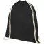 Saculet cu snur, 2509E14871, Everestus, 33x44 cm, Bumbac, Negru