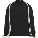 Saculet cu snur, 2509E14871, Everestus, 33x44 cm, Bumbac, Negru