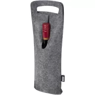   Sacosa pentru sticla de vin, 2410E22107, Everestus, 15 x 42 cm, Poliester, Gri medium
