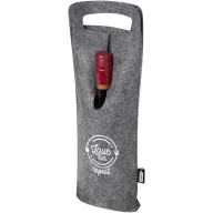   Sacosa pentru sticla de vin, 2410E22107, Everestus, 15 x 42 cm, Poliester, Gri medium