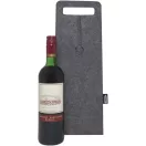 Sacosa pentru sticla de vin, 2410E22107, Everestus, 15 x 42 cm, Poliester, Gri medium
