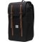 Rucsac sport casual, 2401E14705, Herschel, 46x15x28 cm, Poliester, Negru
