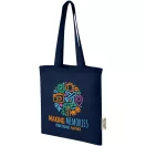 Sacosa de cumparaturi, Everestus, 2601E12981, 38x42 cm, Bumbac, Albastru Navy