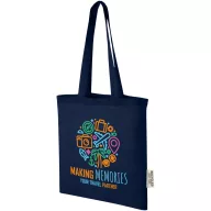   Sacosa de cumparaturi, Everestus, 2601E12981, 38x42 cm, Bumbac, Albastru Navy