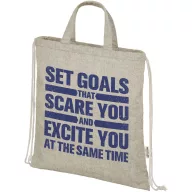   Saculet cu snur, 2401E14906, Everestus, 38x42 cm, Bumbac, Poliester, Natur