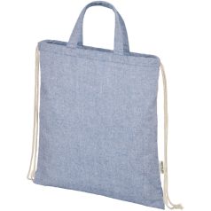   Saculet cu snur, 2401E14907, Everestus, 38x42 cm, Bumbac, Poliester, Albastru heather