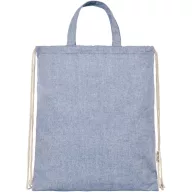   Saculet cu snur, 2401E14907, Everestus, 38x42 cm, Bumbac, Poliester, Albastru heather