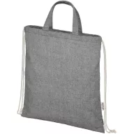   Saculet cu snur, 2509E14881, Everestus, 38x42 cm, Bumbac, Poliester, Negru heather