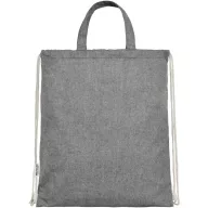   Saculet cu snur, 2509E14881, Everestus, 38x42 cm, Bumbac, Poliester, Negru heather