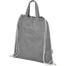 Saculet cu snur, 2509E14881, Everestus, 38x42 cm, Bumbac, Poliester, Negru heather