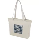 Sacosa pentru cumparaturi, 2401E15091, Everestus, 45x42x11 cm, Bumbac, Poliester, Crem oatmeal