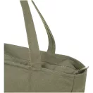 Sacosa de cumparaturi, Everestus, 2601E13300, 45x42x11 cm, Bumbac, Poliester, Verde