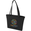 Sacosa de cumparaturi, Everestus, 2601E13299, 45x42x11 cm, Bumbac, Poliester, Negru