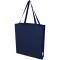Sacosa de cumparaturi, Everestus, 2601E12983, 38x41x8.5 cm, Bumbac, Albastru Navy