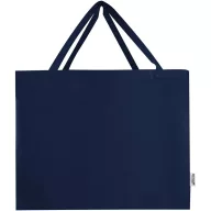   Sacosa de cumparaturi, Everestus, 2601E13045, 57x42x16.5 cm, Bumbac, Albastru Navy