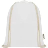   Saculet cu snur, 2410E23033, Everestus, 33 x 44 cm, Bumbac, Alb