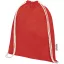 Saculet cu snur, 2410E23035, Everestus, 33 x 44 cm, Bumbac, Rosu