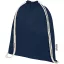 Saculet cu snur, Everestus, 2601E13093, 33x44 cm, Bumbac, Albastru Navy