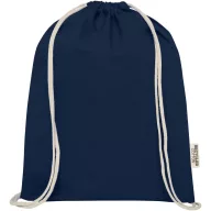   Saculet cu snur, Everestus, 2601E13093, 33x44 cm, Bumbac, Albastru Navy