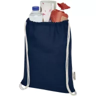  Saculet cu snur, Everestus, 2601E13093, 33x44 cm, Bumbac, Albastru Navy